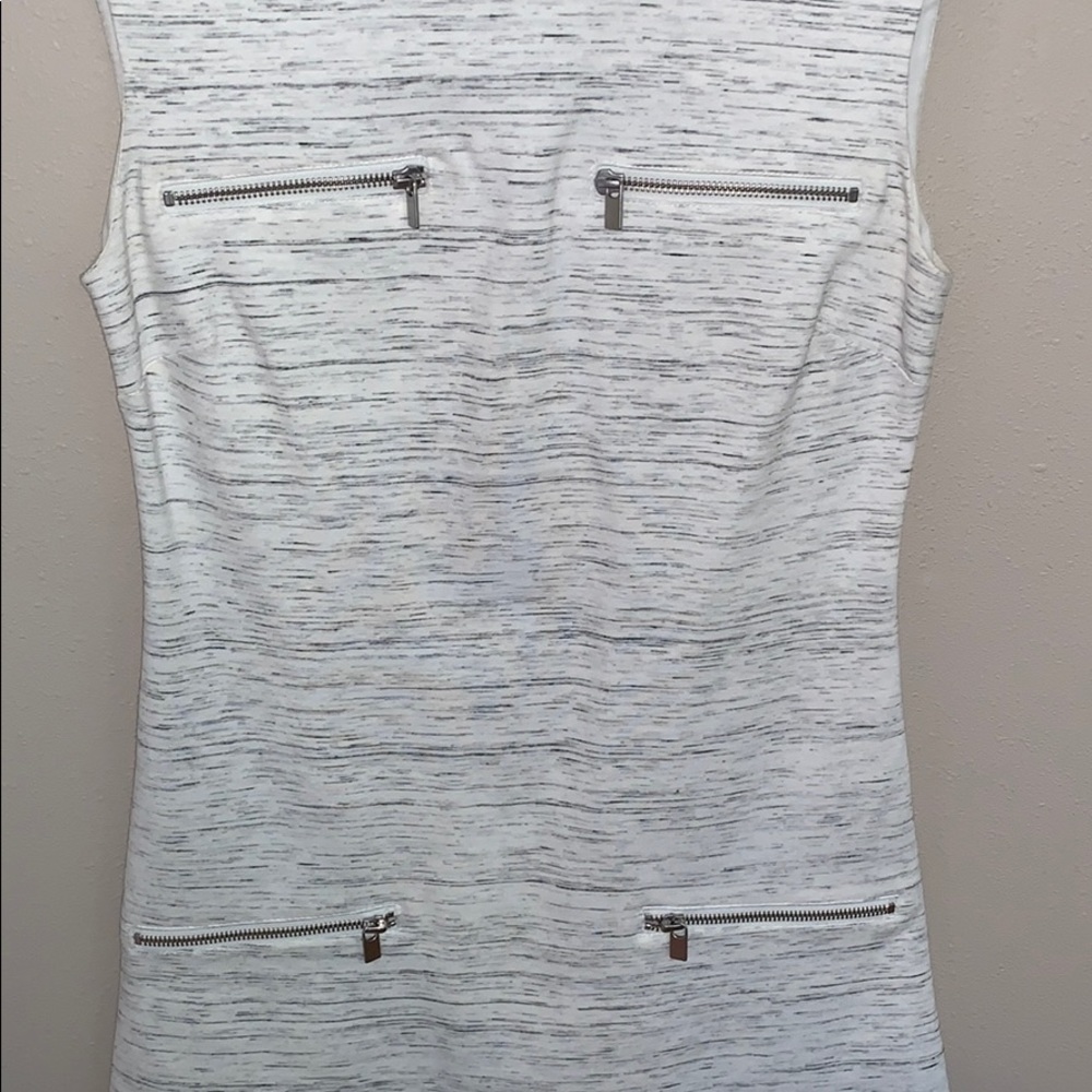 White Zipper Dress! - Picture 4 of 6